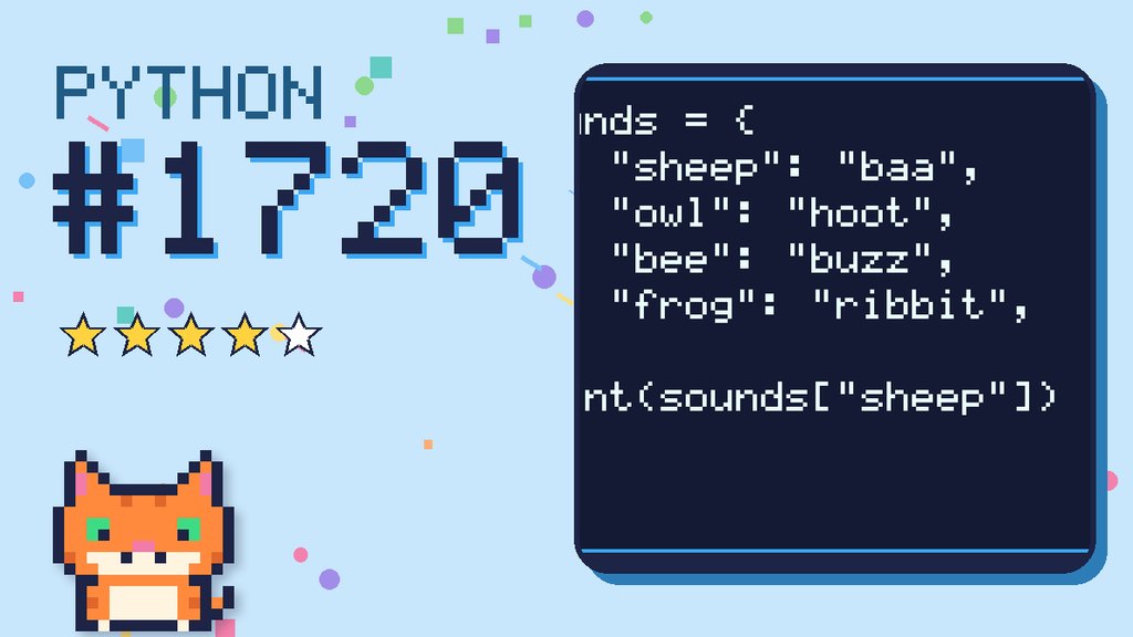 Python Puzzler 1720 card