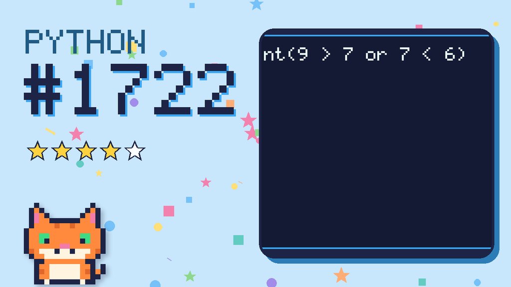 Python Puzzler 1722 card