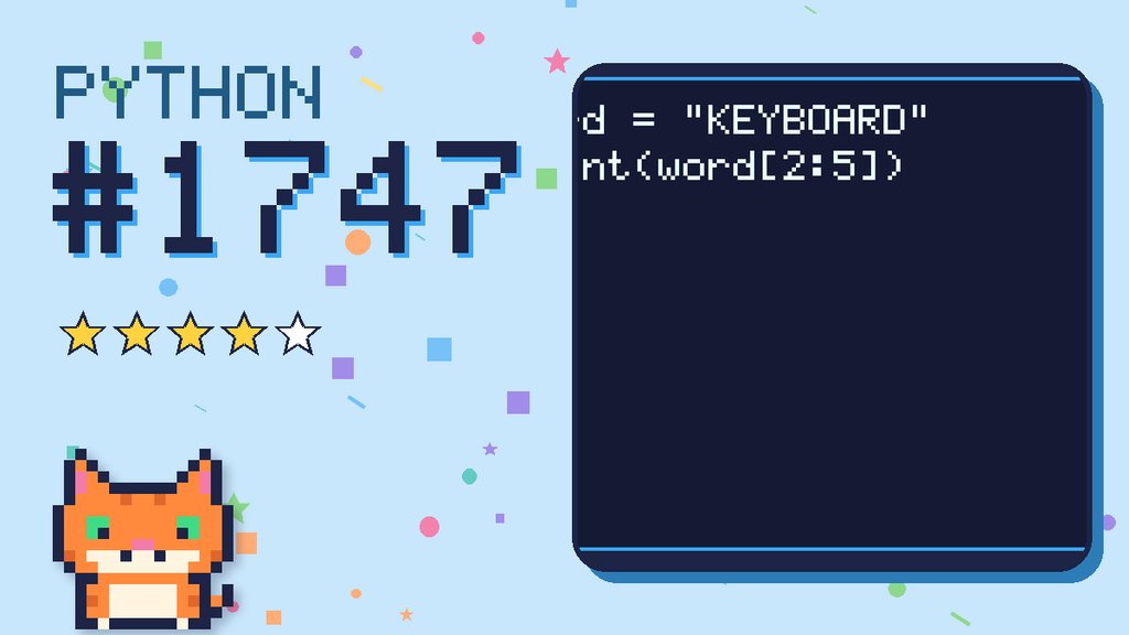 Python Puzzler 1747 card