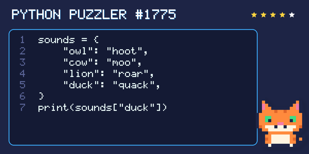 Python puzzler 1775 code