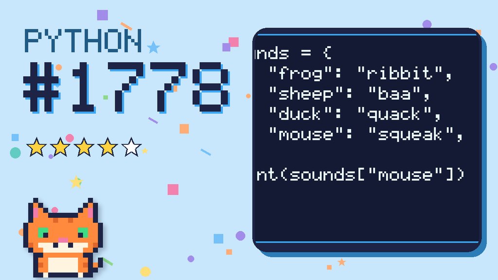Python Puzzler 1778 card