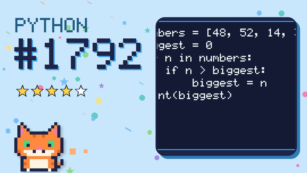 Python Puzzler 1792 card