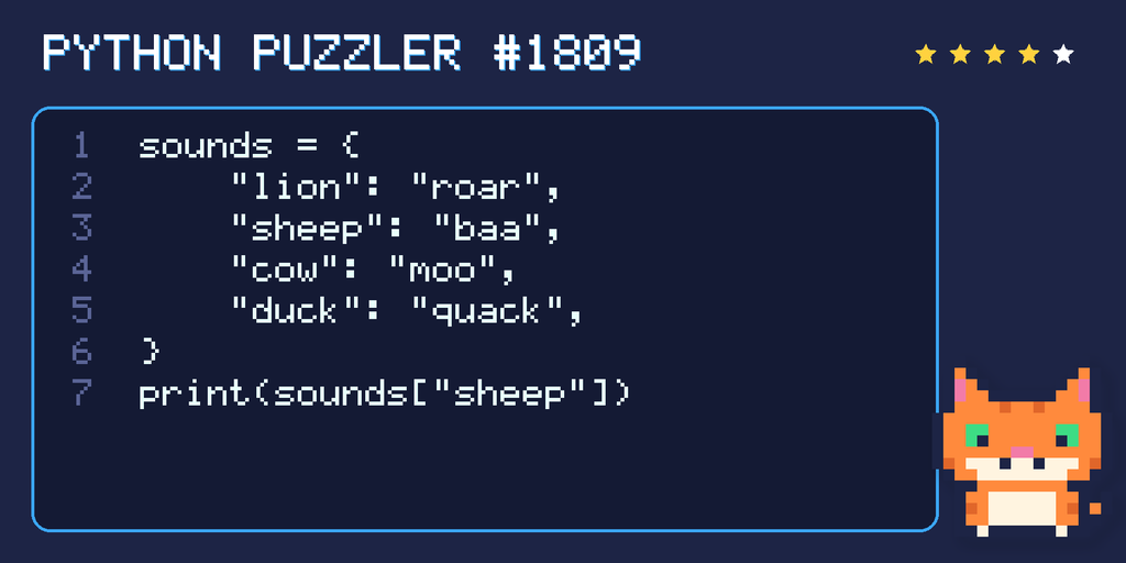 Python puzzler 1809 code