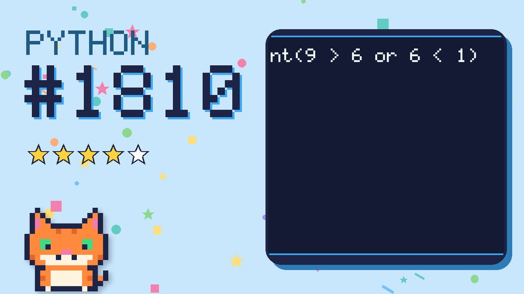 Python Puzzler 1810 card