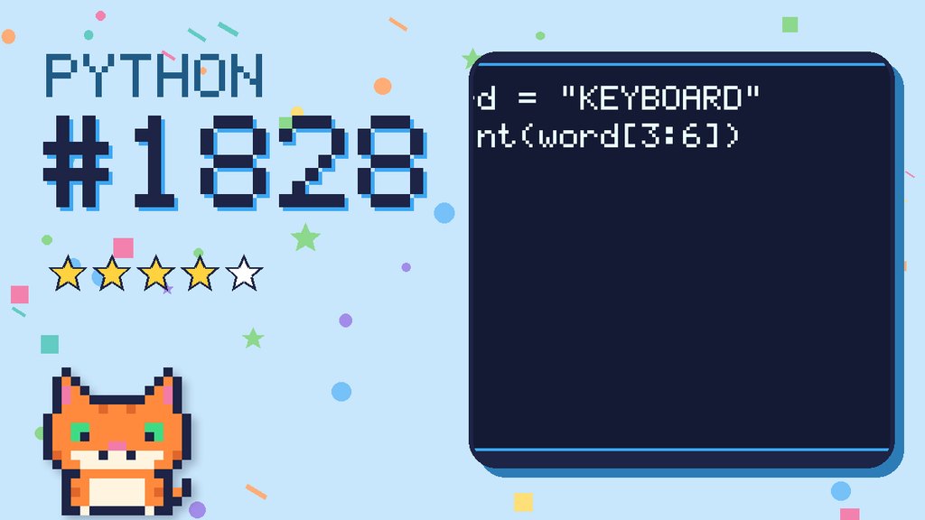 Python Puzzler 1828 card
