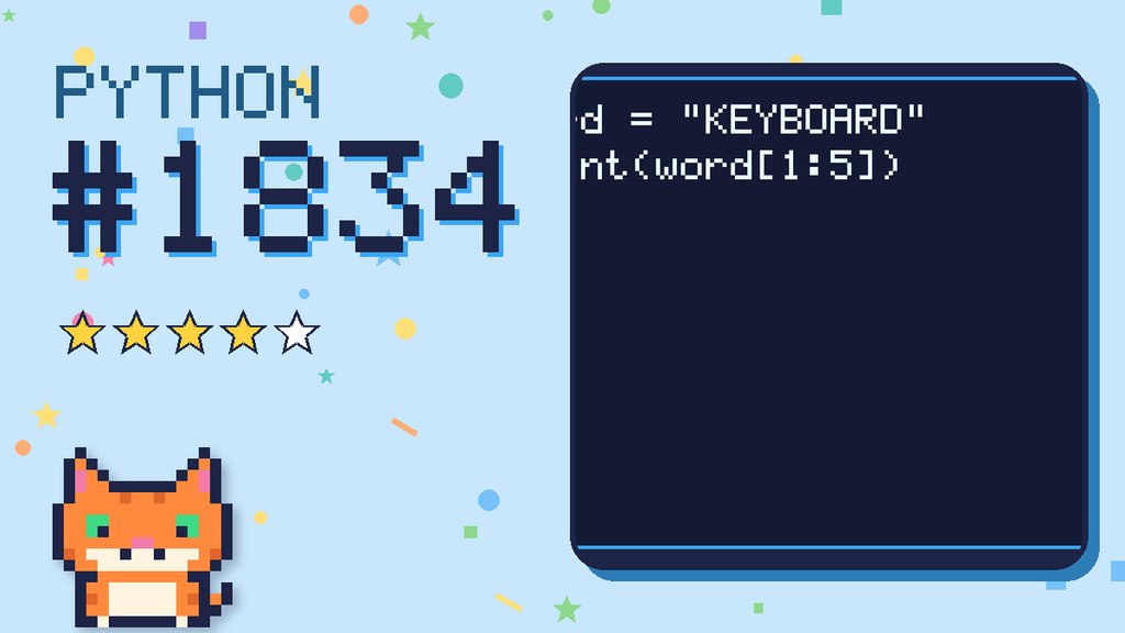 Python Puzzler 1834 card