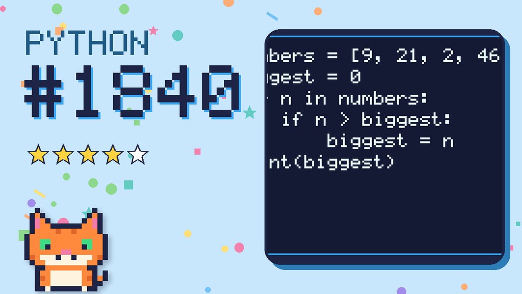 Python Puzzler 1840 card
