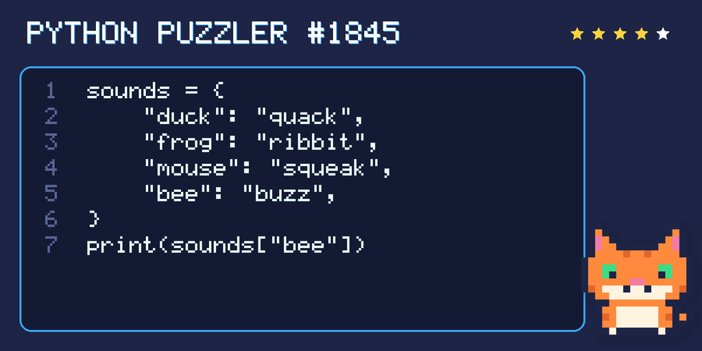 Python puzzler 1845 code