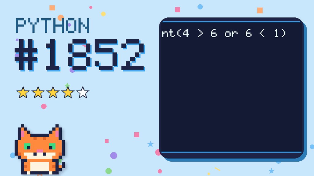 Python Puzzler 1852 card