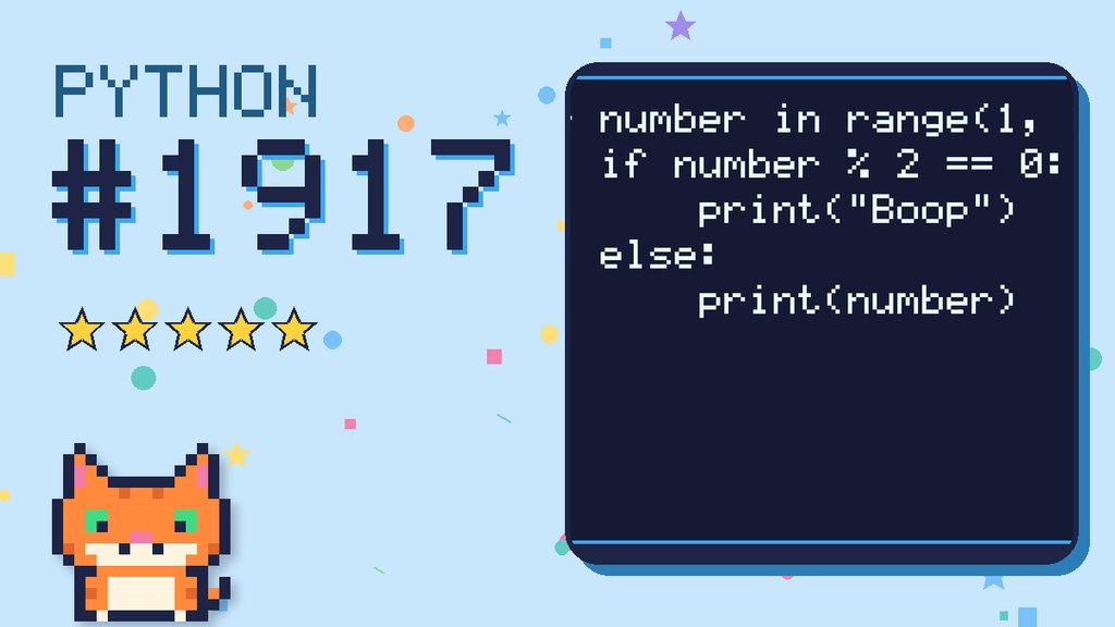 Python Puzzler 1917 card