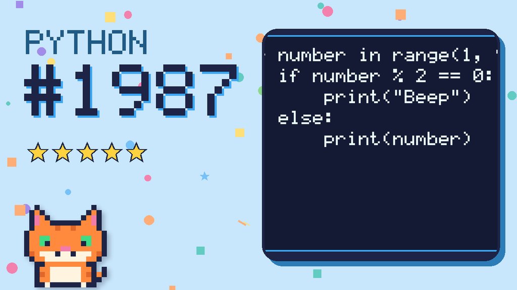 Python Puzzler 1987 card