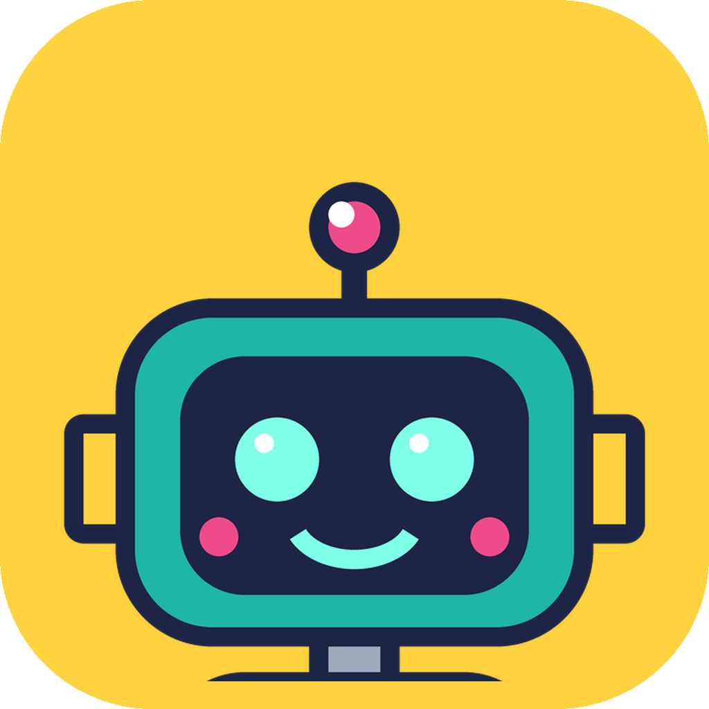 Beep the robot's smiling face