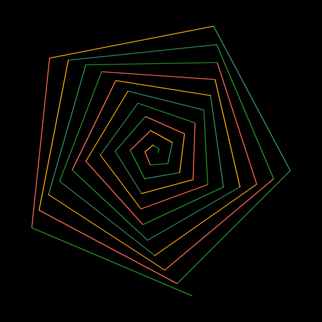 The drawing made by turtle challenge 185.