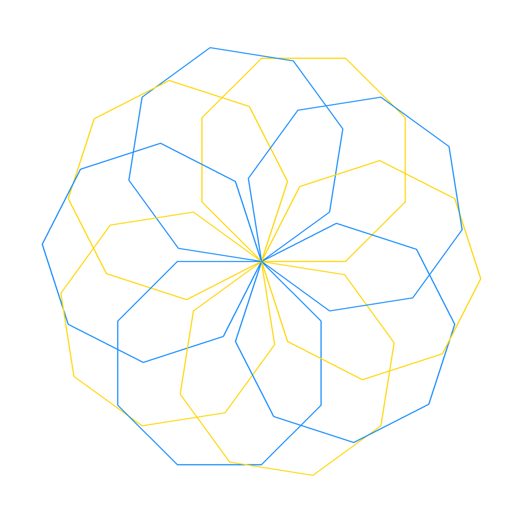 The drawing made by turtle challenge 287.