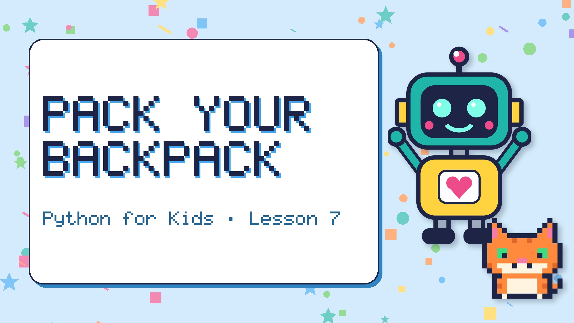 Pack Your Backpack